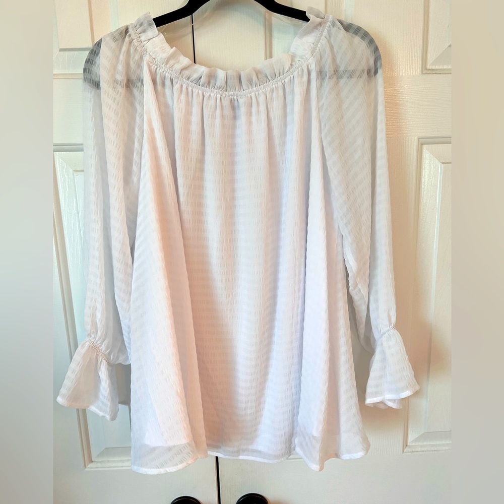 Super Sexy Off Shoulder white whispy blouse